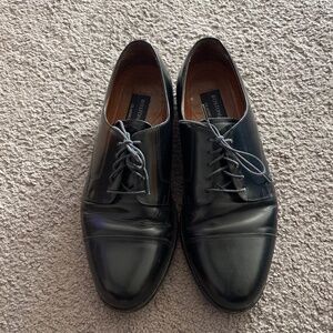Bostonian Classics Shoes Men's Size 10 1/2 Oxford Dark Black Dress Shoe